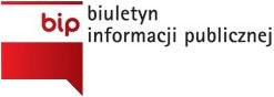 Czerwono białe logo biuletynu informacji publicznej